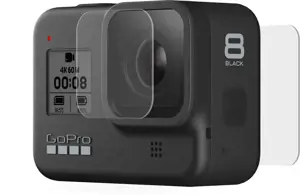 "GoPro" grūdinto stiklo objektyvo + ekrano apsauga HERO8 Black