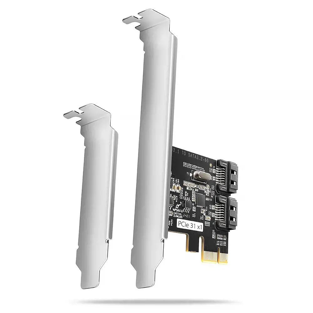 Axagon Two-channel SATA III PCI-Express controller with two internal SATA port outputs. Standard & Low profile.