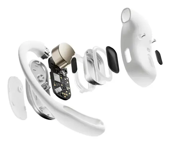 SHOKZ OpenFit Air, weiss, Wireless, Calls/Music/Sport/Everyday, 50 - 16000 Hz, Headset, White