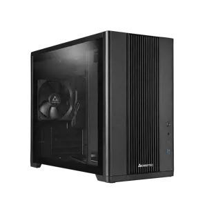 Chieftec BX-10B-OP, Tower, PC, Black, micro ATX, Mini-ITX, SPCC, Carbon steel, 16.5 cm