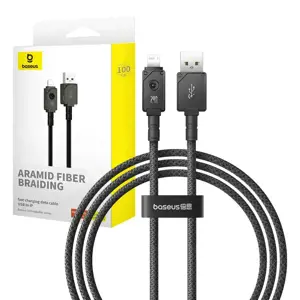 "Baseus" USB-IP greitojo įkrovimo kabelis 2,4 A, 1 m (juodas)