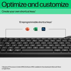 HP 460 Multi-Device Bluetooth Keyboard, Wireless, Bluetooth