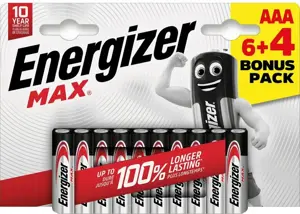 Energizer battery Max Alkaline AAA CHP10 6+4