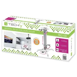 TECHLY 309654 Techly Universalus projektoriaus lubinis laikiklis 38-58 cm 13,5 kg sidabrinis