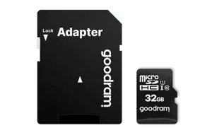 Goodram M1AA, 32 GB, MicroSDHC, Class 10, UHS-I, 100 MB/s, 10 MB/s