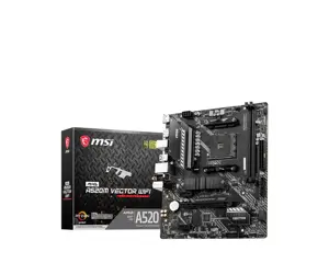 MSI MAG A520M VECTOR WIFI, AMD, Socket AM4, 3rd Generation AMD Ryzen™ 3, 3rd Generation AMD Ryzen 5…