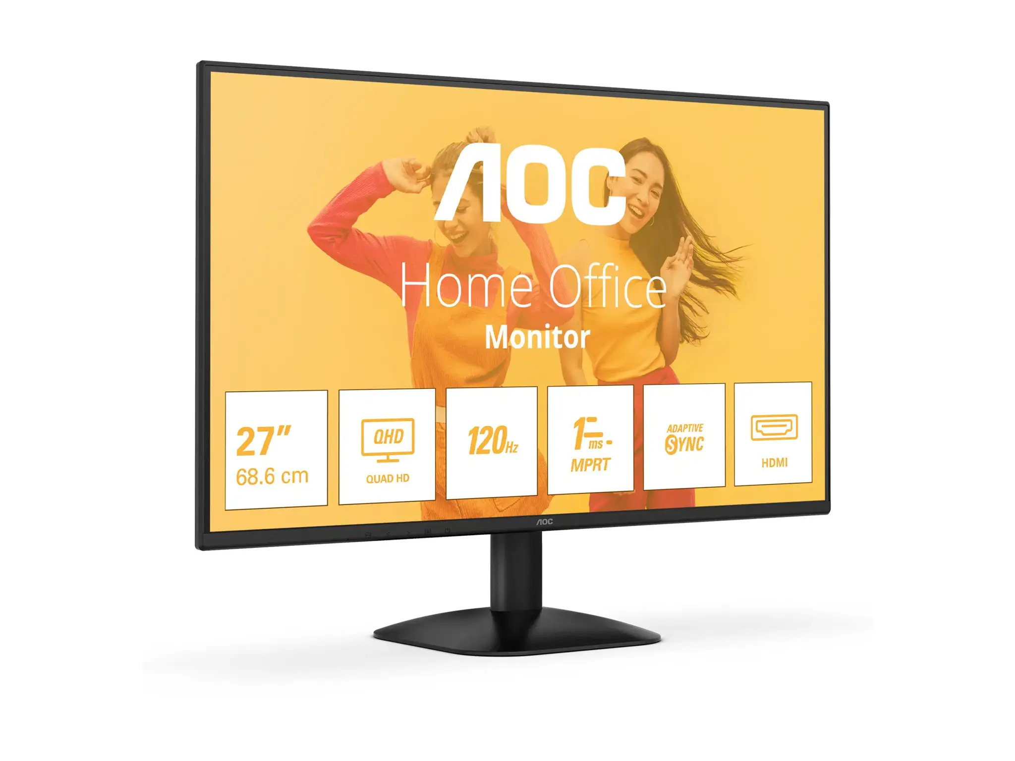 LCD Monitor AOC 27 " 2560 x 1440 pixels Quad HD Native aspect ratio 16:9 LED Flat Q27B35S3