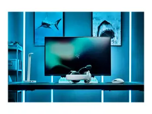 "Razer" ausinės "BlackShark V2 Pro" su įmontuotu mikrofonu, baltos spalvos, ausinės, belaidės