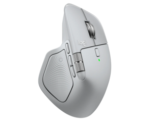 Logitech MX Master 4 Belaidė pelė RF Wireless + Bluetooth, 8000 DPI, Pale Grey