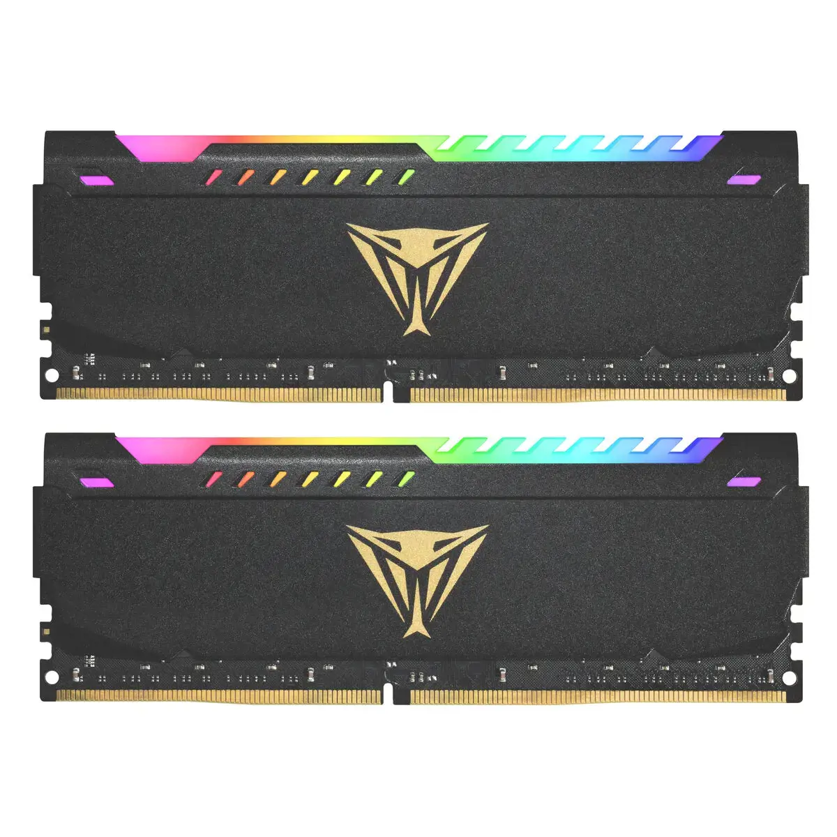 PATRIOT Viper Steel RGB DDR4 32GB 2x16GB 3200MHz su juodu šildytuvu, dvigubas rinkinys