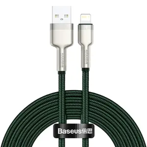 Baseus Cafule Series Metal Data Cable USB - Lightning 2.4A 2 m green (CALJK-B06)