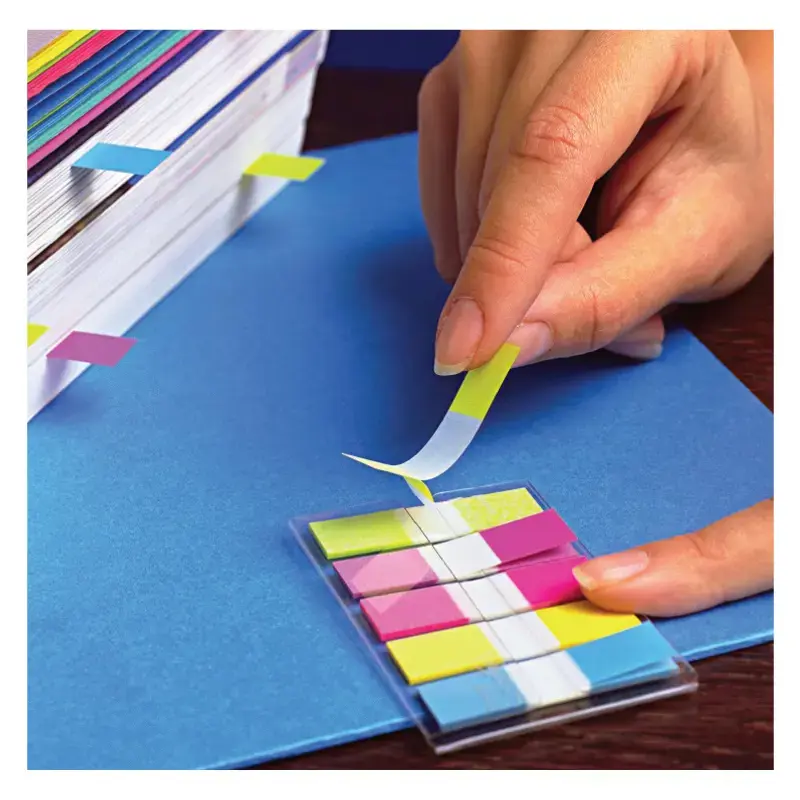 Lipnūs žymekliai Post-it, 11,9 x 43,2 mm, 5 spalvos