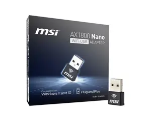 MSI 302-8ZE30XE-000 NANO network card. Wifi 6