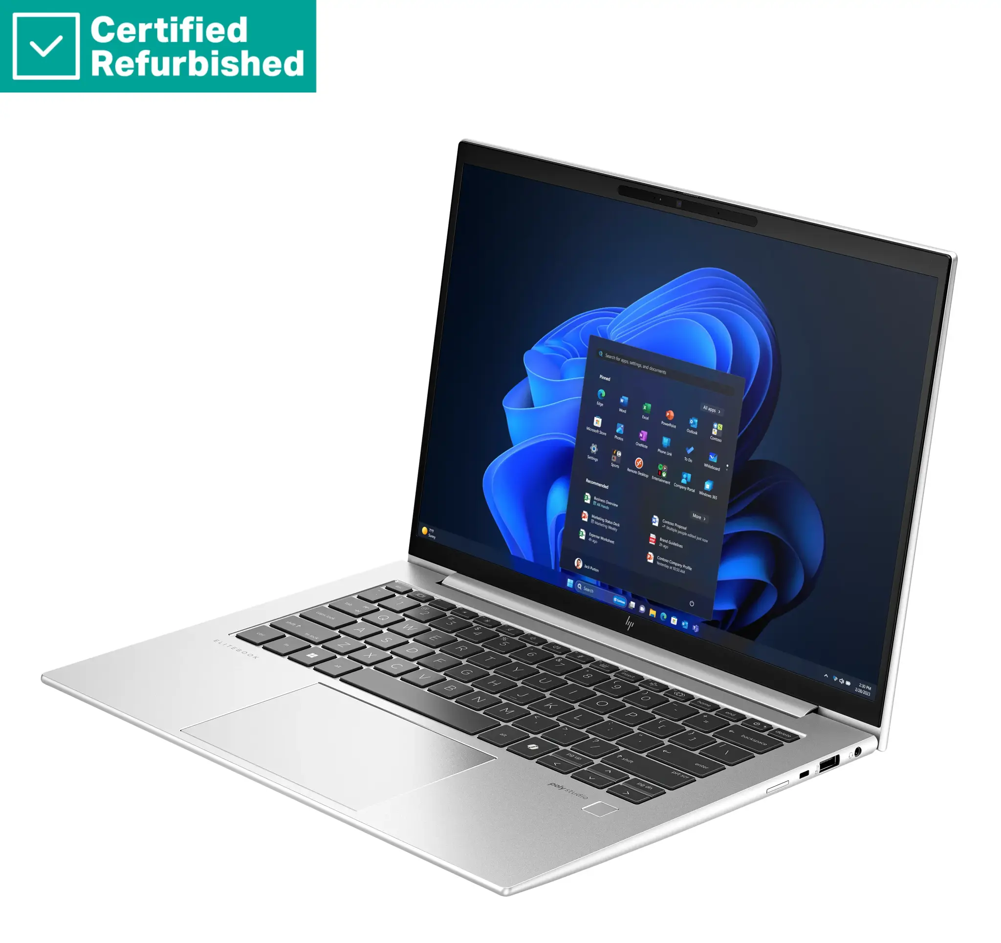 RENEW SILVER HP EliteBook 840 G11 - Ultra 7-155H, 16GB, 512GB SSD, 14 WUXGA 300-nit AG, 5MP IR cam, WWAN-ready, Smartcard, FPR, Nordic backlit keyboard, 56Wh, Win 11 Pro, 1 years