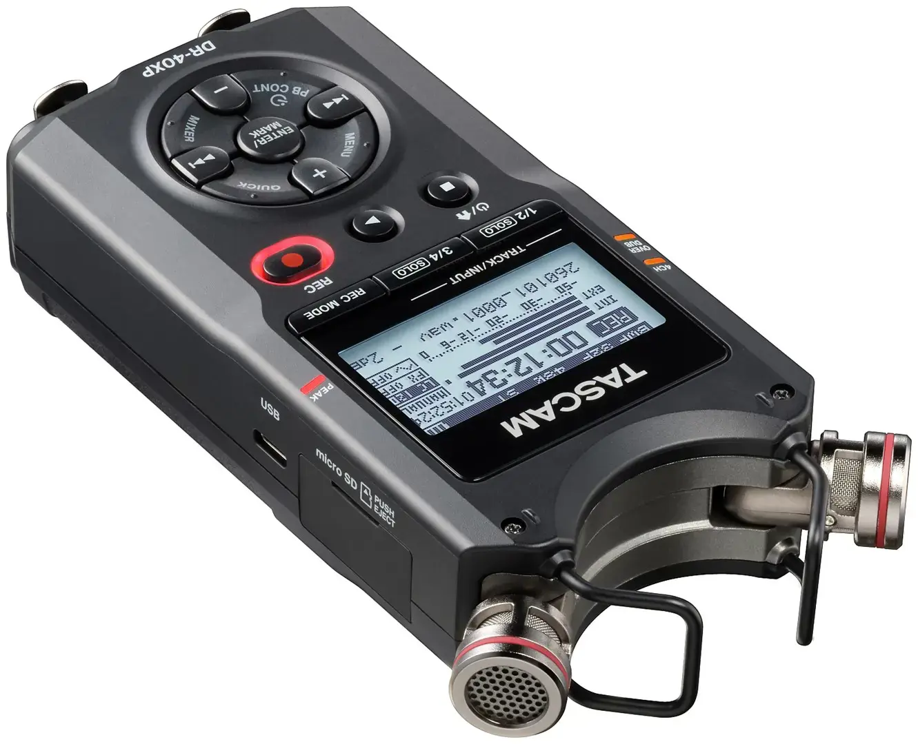 Tascam DR-40XP - portable four-track digital recorder with a USB audio interface