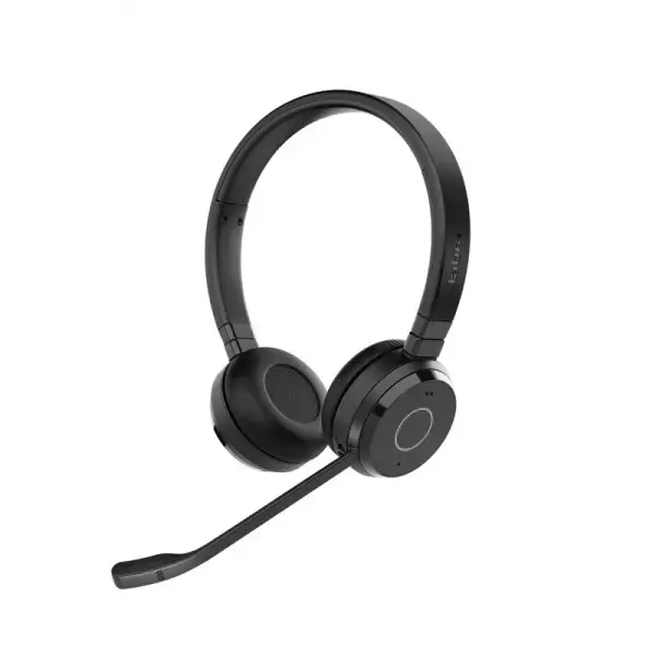 Jabra Evolve 65 TE MS Stereo Link390a Belaidės ausinės, Bluetooth, USB-A, Juoda