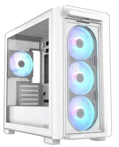 Case ASUS A23 PLUS MidiTower Case product features Transparent panel MicroATX MiniITX Colour White …