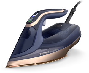 "Philips" DST8050/20, garų lygintuvas, "SteamGlide Elite" padas, 3 m, 260 g/min, mėlynas, auksinis,…