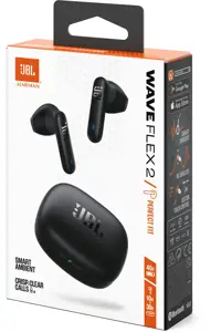 JBL wireless earbuds Wave Flex 2, black