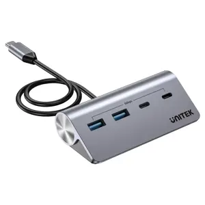 UNITEK ALUMINIUM USB-C HUB 2X USB-A 2X USB-C 5GBPS