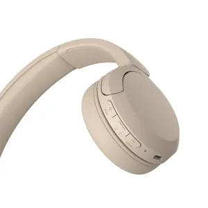 "Sony" WH-CH520, belaidis, skambučiai / muzika, 20 - 20000 Hz, 147 g, ausinės, kreminės spalvos