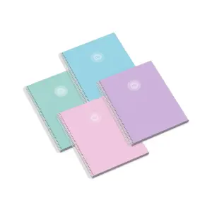 Bloknotas Ambar Campus Moonfklower Sq, A5, 80psl, 90gsm, kietas viršelis