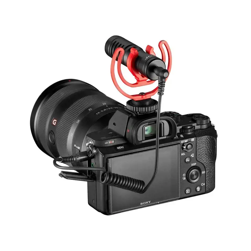 Joby JB01643-BWW mikrofonas Juoda, raudona Skaitmeninio fotoaparato mikrofonas