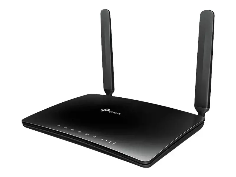 TP-Link Archer MR200, "Wi-Fi 5" (802.11ac), dviejų dažnių (2,4 GHz / 5 GHz), Ethernet LAN, 3G, juodas, stalinis maršrutizatorius