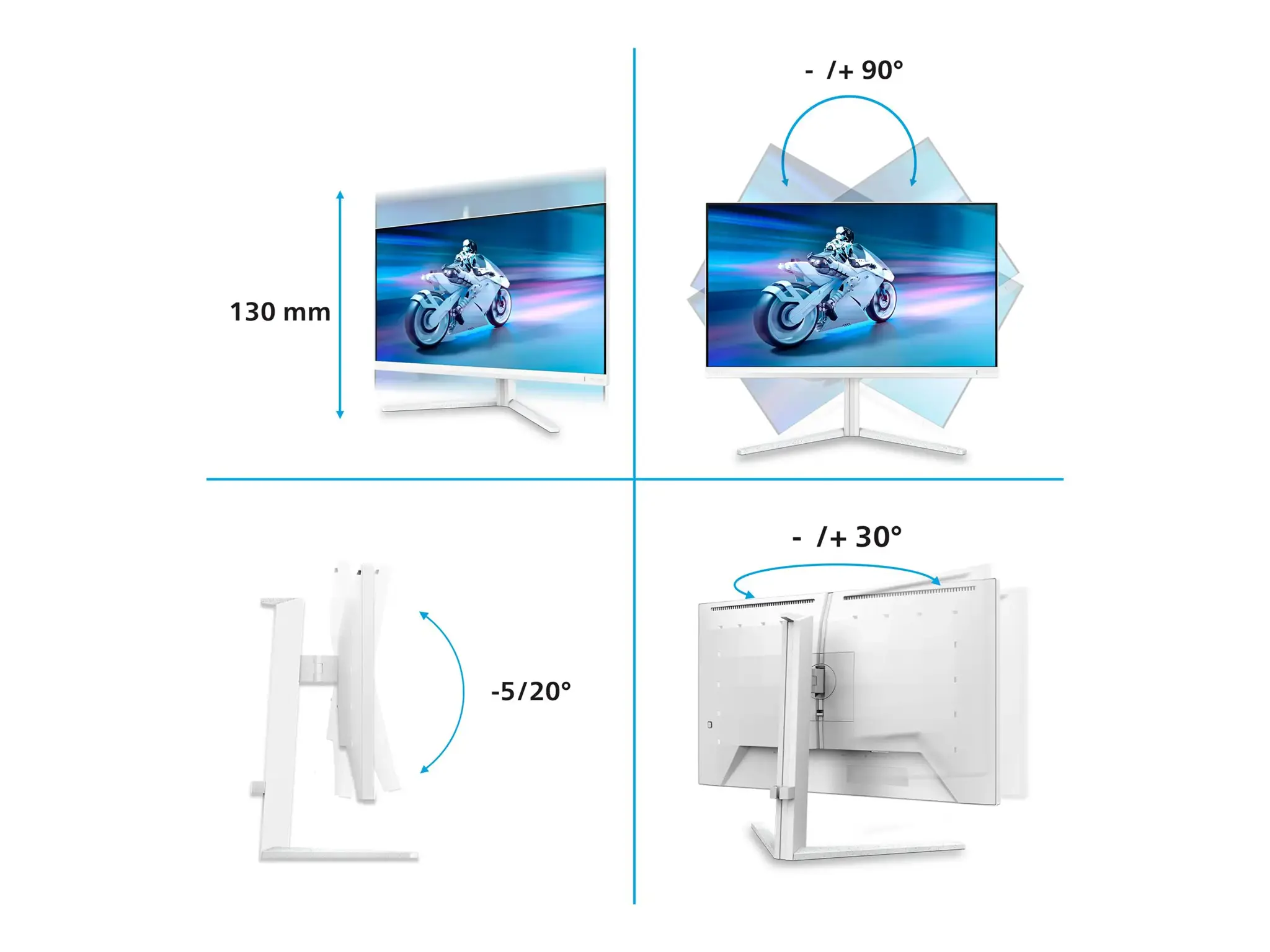 Philips 27M2N6501L/00 | 27 " | QD-OLED | 16:9 | 240 Hz | 0.03 ms | 2560 x 1440 pixels | 400 cd/m² | HDMI ports quantity 2 | White