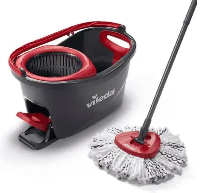Rotacinė šluostė "Vileda TURBO 3in1" iš mikropluošto 4023103227446 Juoda, raudona