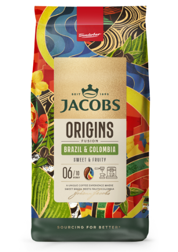 Kavos pupelės JACOBS Origins Brazil & Colombia, 1 kg
