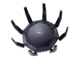 ASUS RT-AX89X AX6000 AiMesh, "Wi-Fi 6" (802.11ax), dviejų dažnių (2,4 GHz / 5 GHz), Ethernet LAN, 3G, juodas, stalinis maršrutizatorius