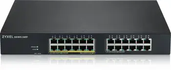 Zyxel GS1915-24EP, valdomas, L2, Gigabit Ethernet (10/100/1000), maitinimas per Ethernet (PoE), montuojamas į stovą, montuojamas ant sienos