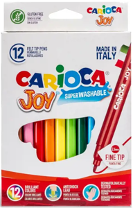 Flomasteriai CARIOCA JOY, 12 vnt.