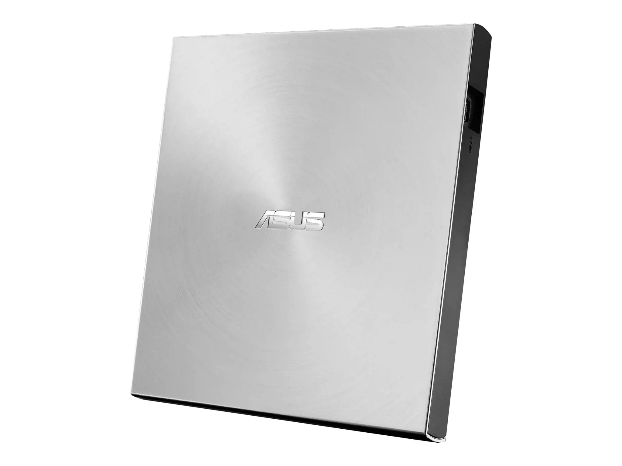 ASUS SDRW-08U7M-U, sidabrinis, dėklas, vertikalus/horizontalus, stalinis/nešiojamasis kompiuteris, DVD±RW, USB 2.0