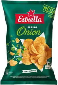 Traškučiai ESTRELLA svogūnėlių skonio, 250g