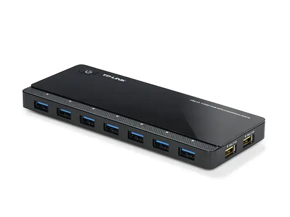 TP-Link UH720, USB 3.2 Gen 1 (3.1 Gen 1) Micro-B, USB 3.2 Gen 1 (3.1 Gen 1) Type-A, 5000 Mbps, juoda, 1 m, USB