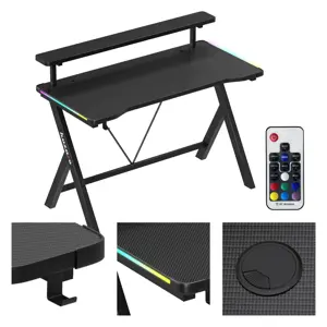 Huzaro Hero 1.9 RGB Gaming Desk Black