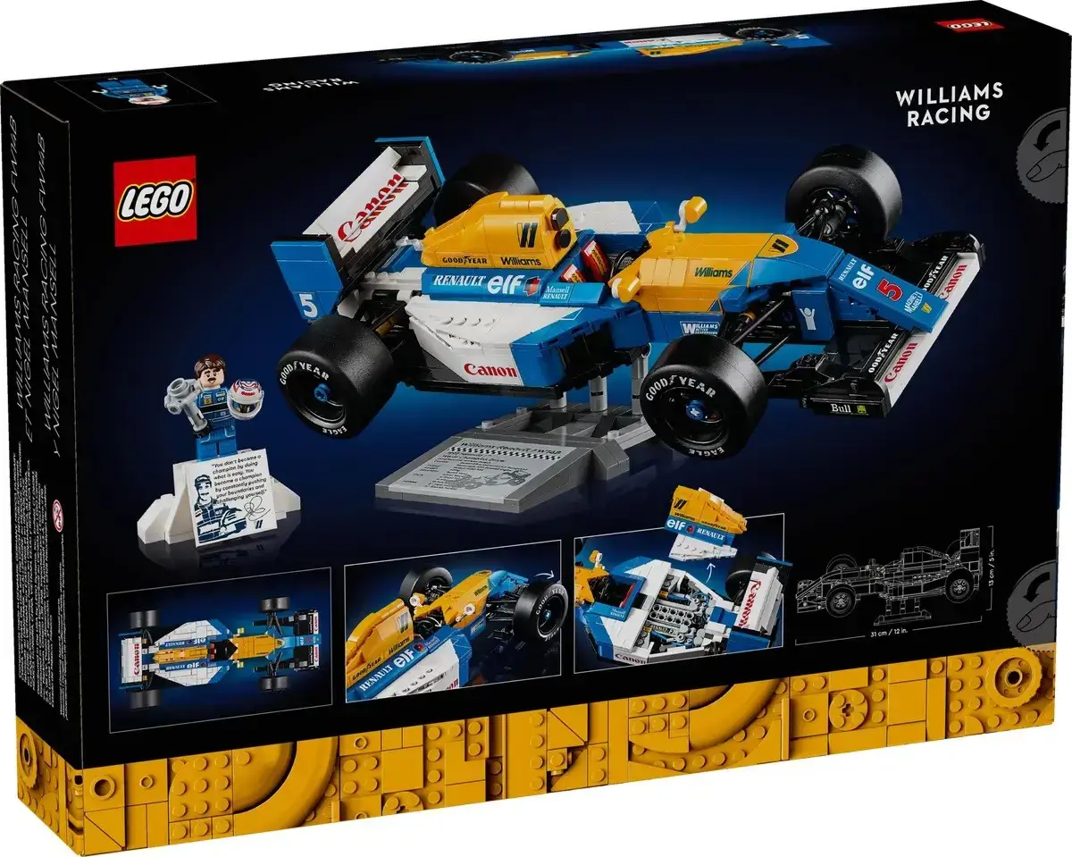 LEGO ICONS 10353 Williams Racing FW14B & Nigel Mansell