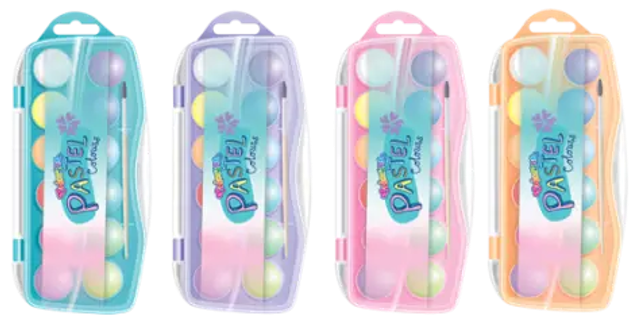 Akvarelė Colorino Pastel 12 pastelinių spalvų