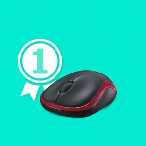 LOGITECH M185 belaidė pelė - raudona - EER2