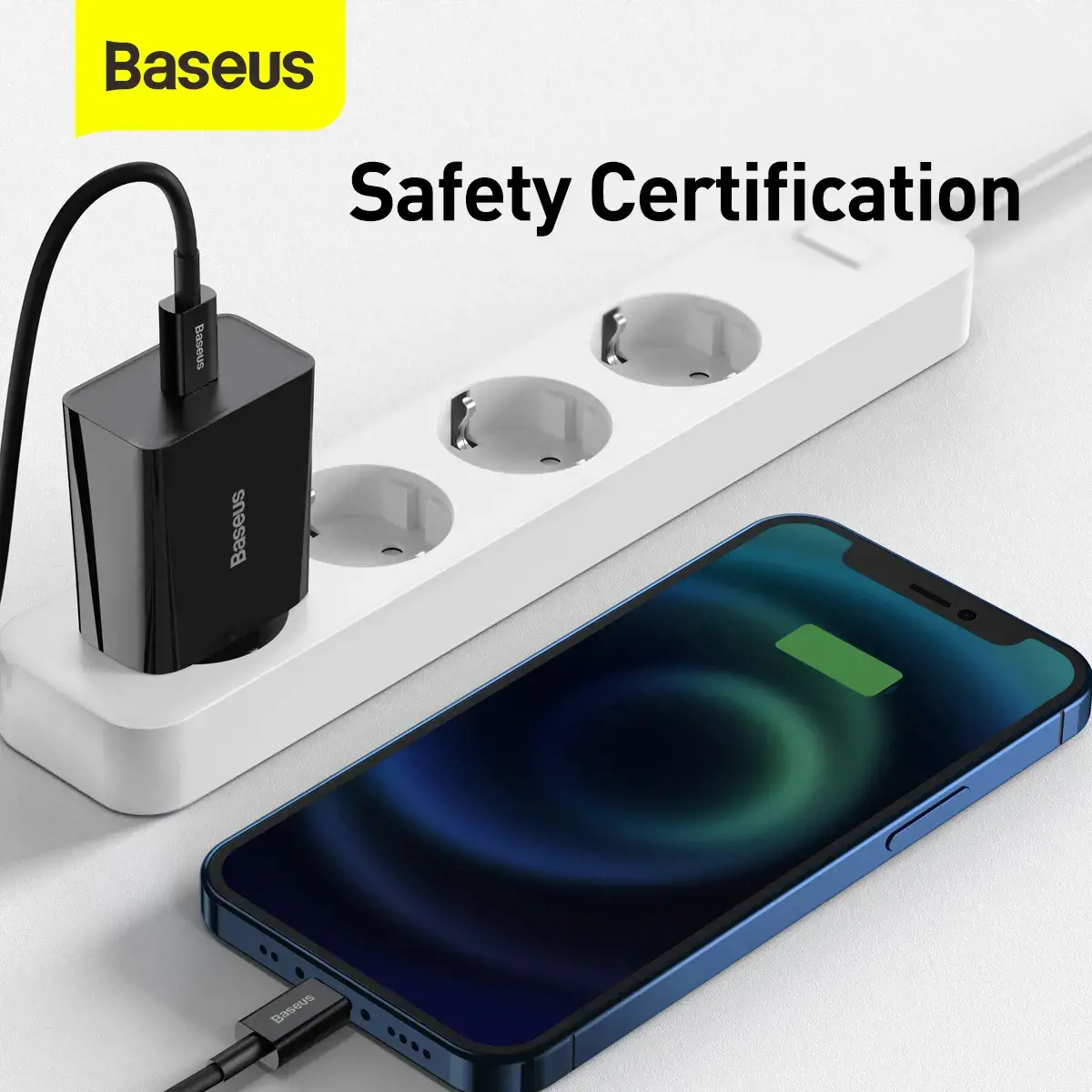 Baseus CCFS-SN01 kelioninis įkroviklis USB-C | 20W | 3A melyna