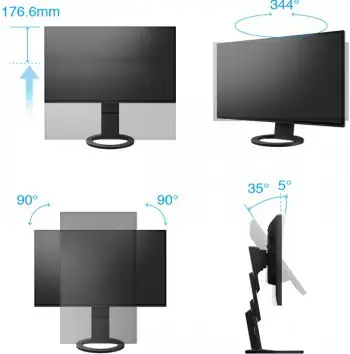 EIZO EV2795EN 27" IPS 16:9 2560X1440 USB-C/70W RJ45 (BLACK)