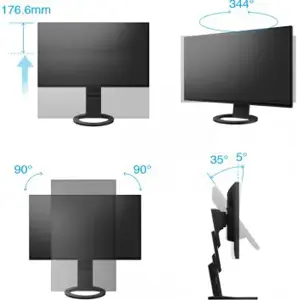 EIZO EV2795EN 27" IPS 16:9 2560X1440 USB-C/70W RJ45 (BLACK)