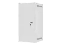 LANBERG Stovo spintelė 10 colių sieninė 12U 280x310 pilka su metalinėmis durelėmis plokščia pakuotė