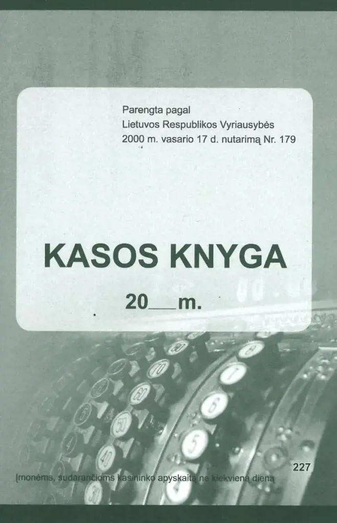 Kasos knyga savikopijuojanti , per periodą A5