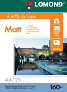 Matinis Fotopopierius Lomond, A4, 160 g/m², 25 psl.
