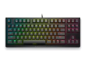 "Alienware AW420K", be raktų (80-87%), USB, mechaninis, RGB LED, juodas