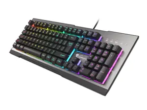 "Genesis Rhod 500" žaidimų klaviatūra, RGB LED apšvietimas, JAV, sidabrinė/juoda, laidinė