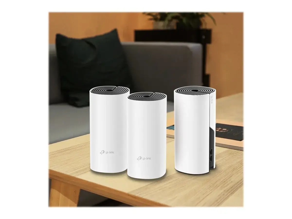 "TP-LINK AC1200 Whole-Home Mesh Wi-Fi" sistema "Qualcomm" procesorius 867Mbps 5GHz+300Mbps 2,4GHz 2 Gigabit prievadai 2 vidinės antenos
